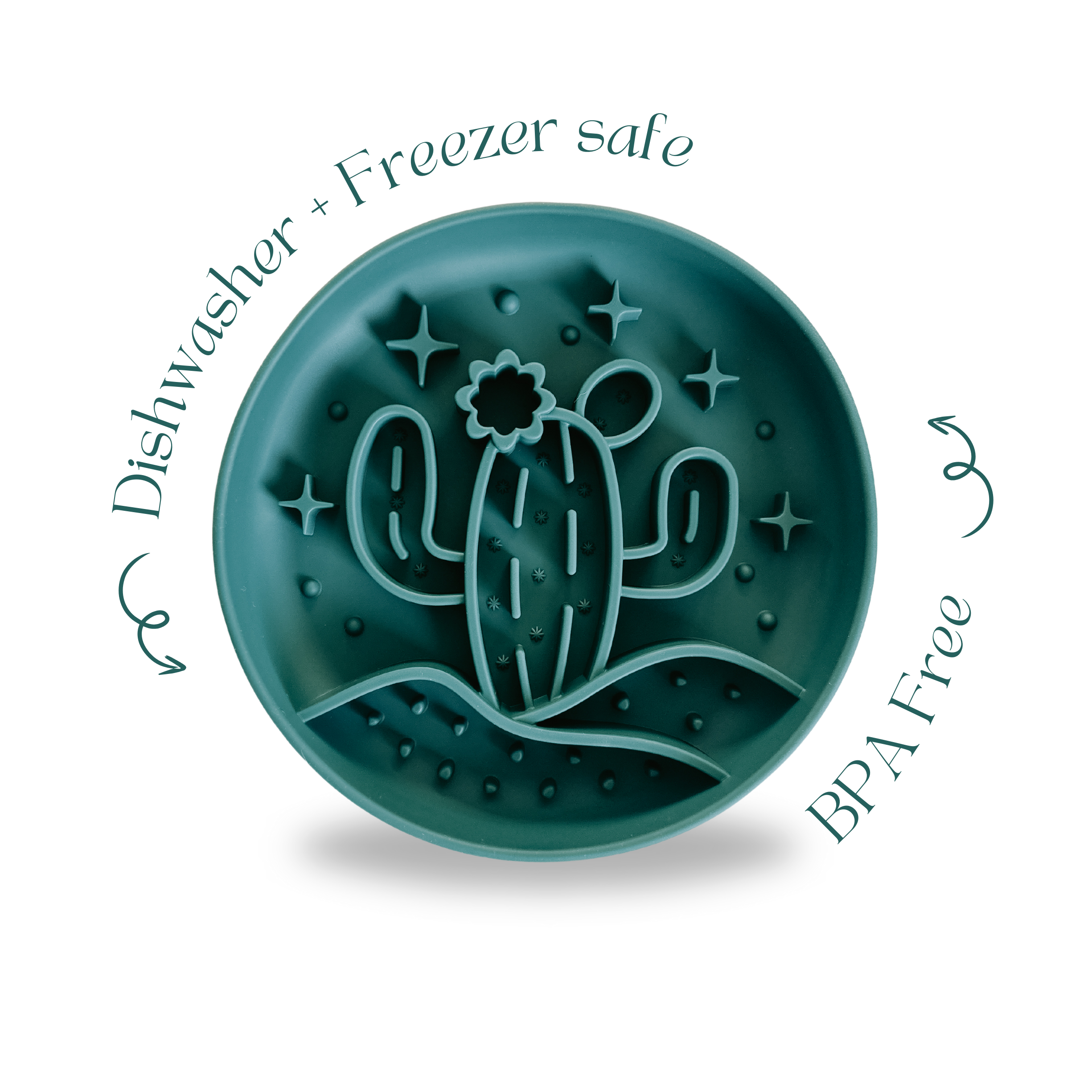 Barks and Brownies - Wholesale Pet Bowl - Cat/Dog - PRE ORDER -  Cactus Slow Feeder Sea1