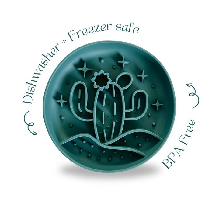 Barks and Brownies - Wholesale Pet Bowl - Cat/Dog - PRE ORDER - Cactus Slow Feeder Sea1