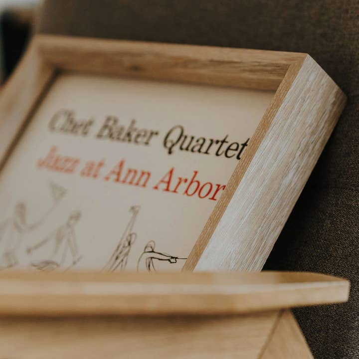 PromiDesign - Wholesale Wall Accent - Oak Vinyl Record Frame for 12-Inch LP Wall or Shelf Display9