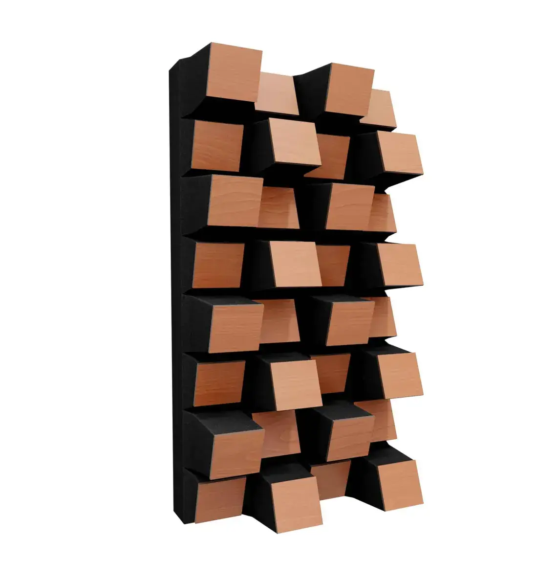 ATB-Sound sp. z o. o. – Großhandel 3D-Wandkunst – Sirius-HALF Akustik-Diffusor 50x25x15,3 cm | 2D QRD-Sound5