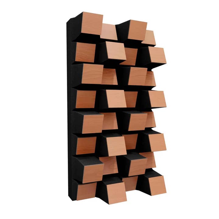 ATB-Sound sp. z o. o. – Großhandel 3D-Wandkunst – Sirius-HALF Akustik-Diffusor 50x25x15,3 cm | 2D QRD-Sound5