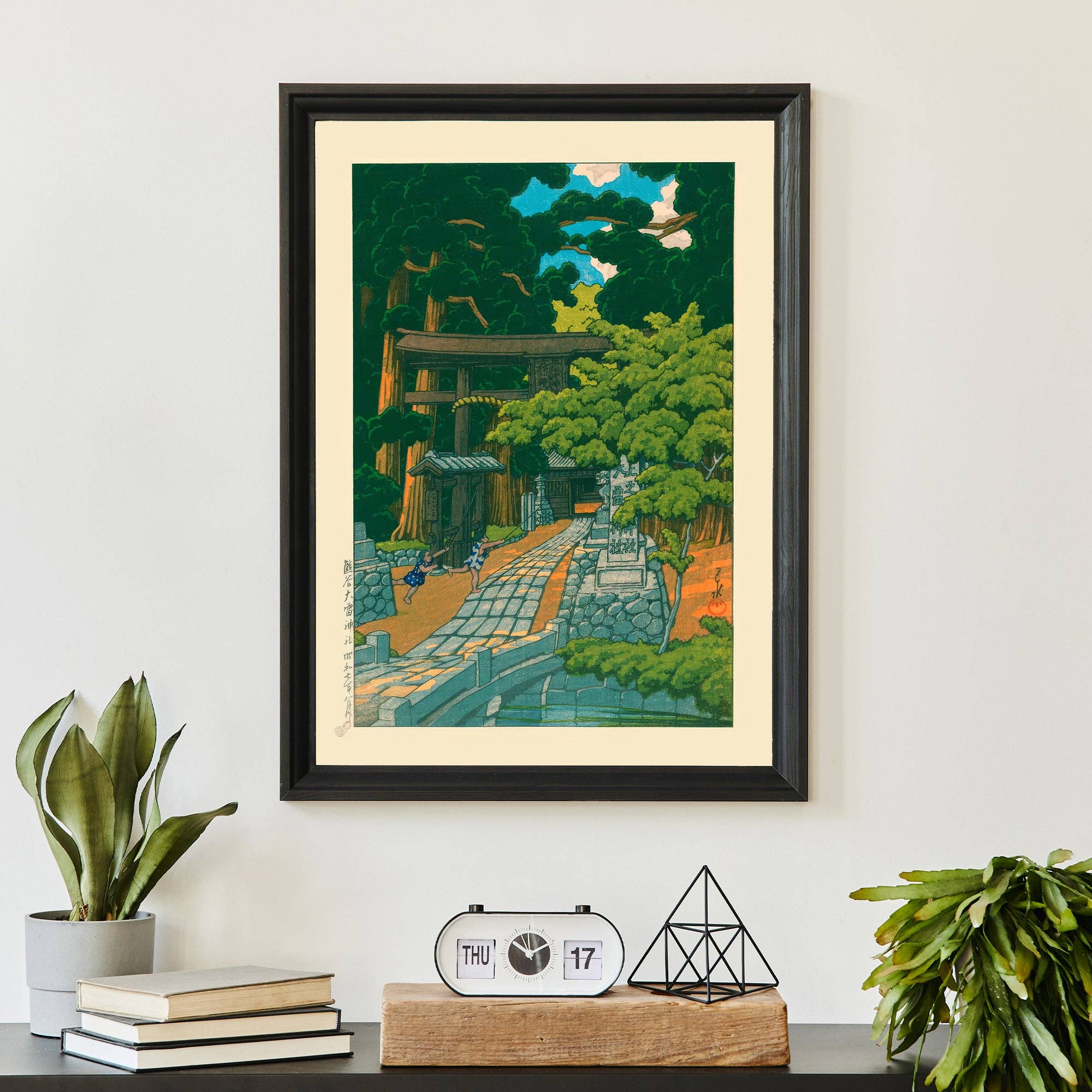 Ink & Drop - Wholesale Art Print - Kumagaya Shrine by Kawase Hasui Print2