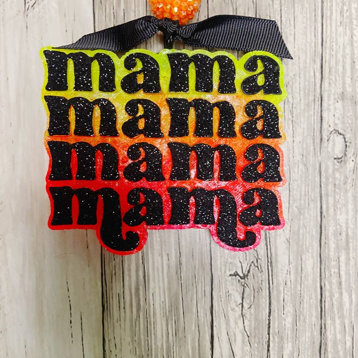 Mama Mama Neon Car Freshie for wholesale by Cup Culture