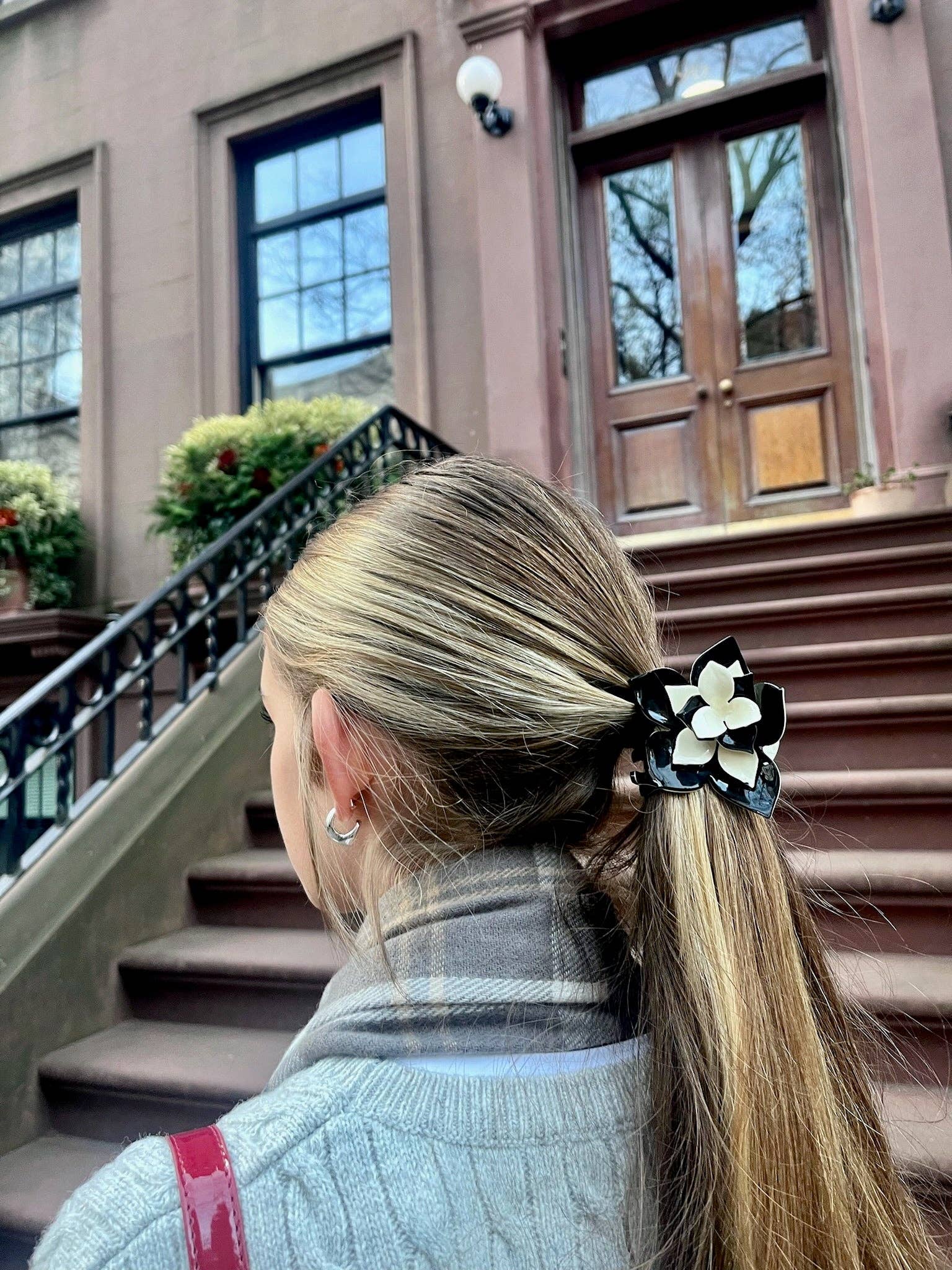 Solar Eclipse - Wholesale Hair Clip - Women's - Hand-painted Origami Magnolia Flower Hair Clip14