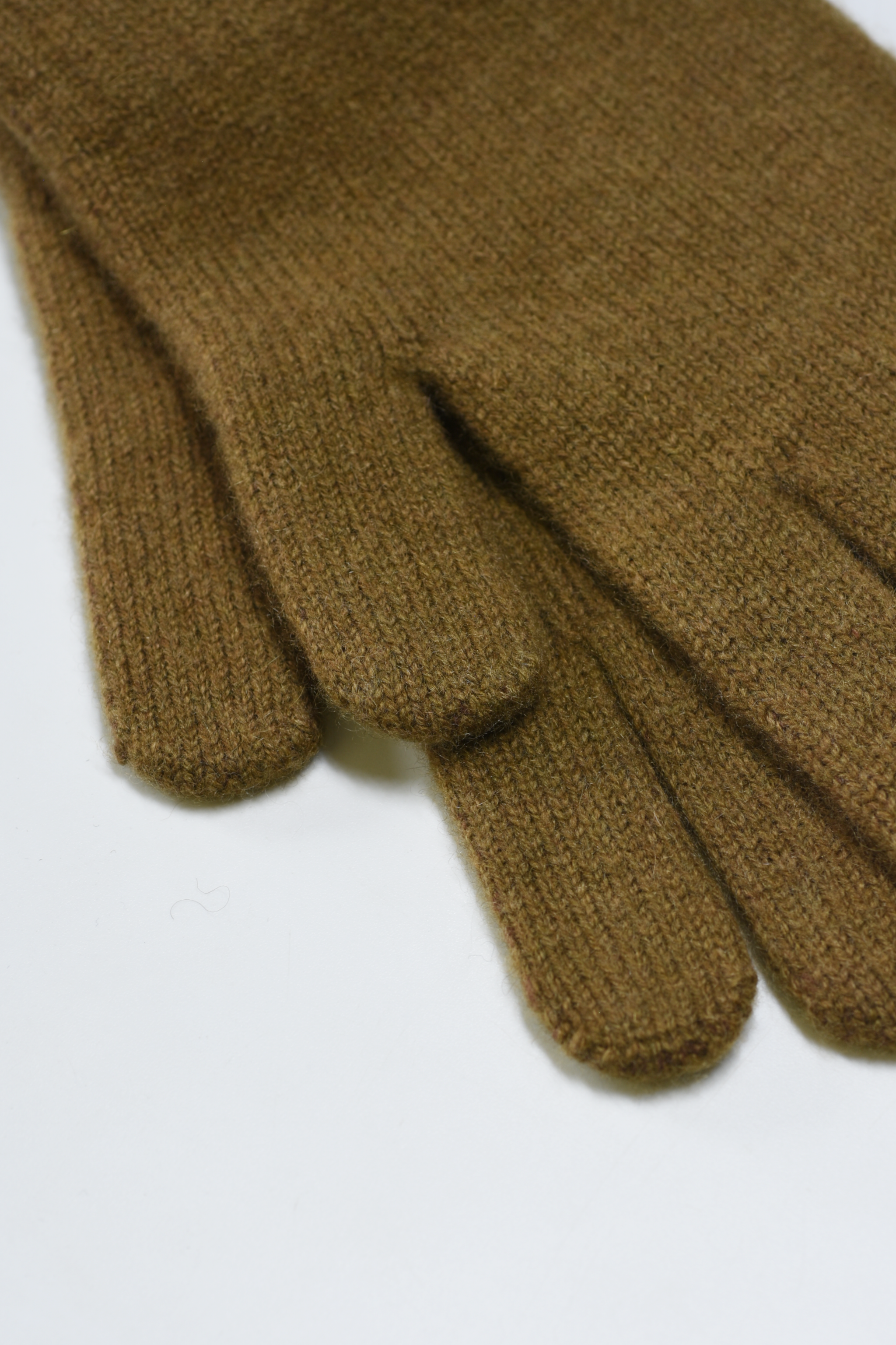 Curated Basics - Venta al por mayor Guantes - Mujer - Guante de punto de lana de cachemira acanalada4