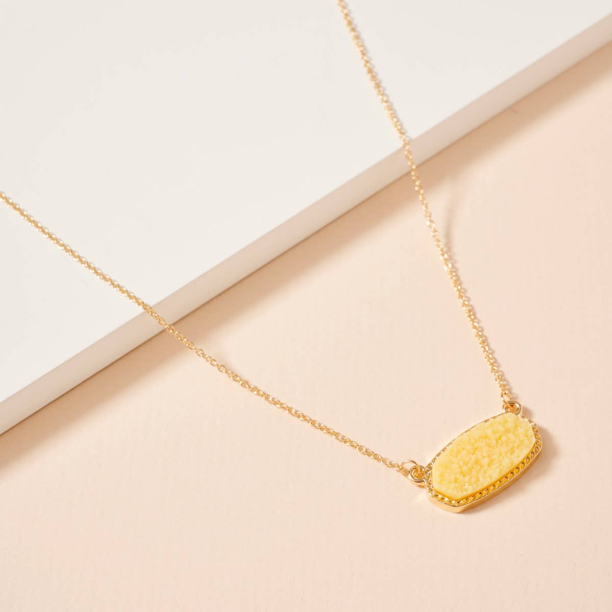 Lilla Haven - Wholesale Pendant/Charm Necklace - Druzy Stone Charm Short Necklace29