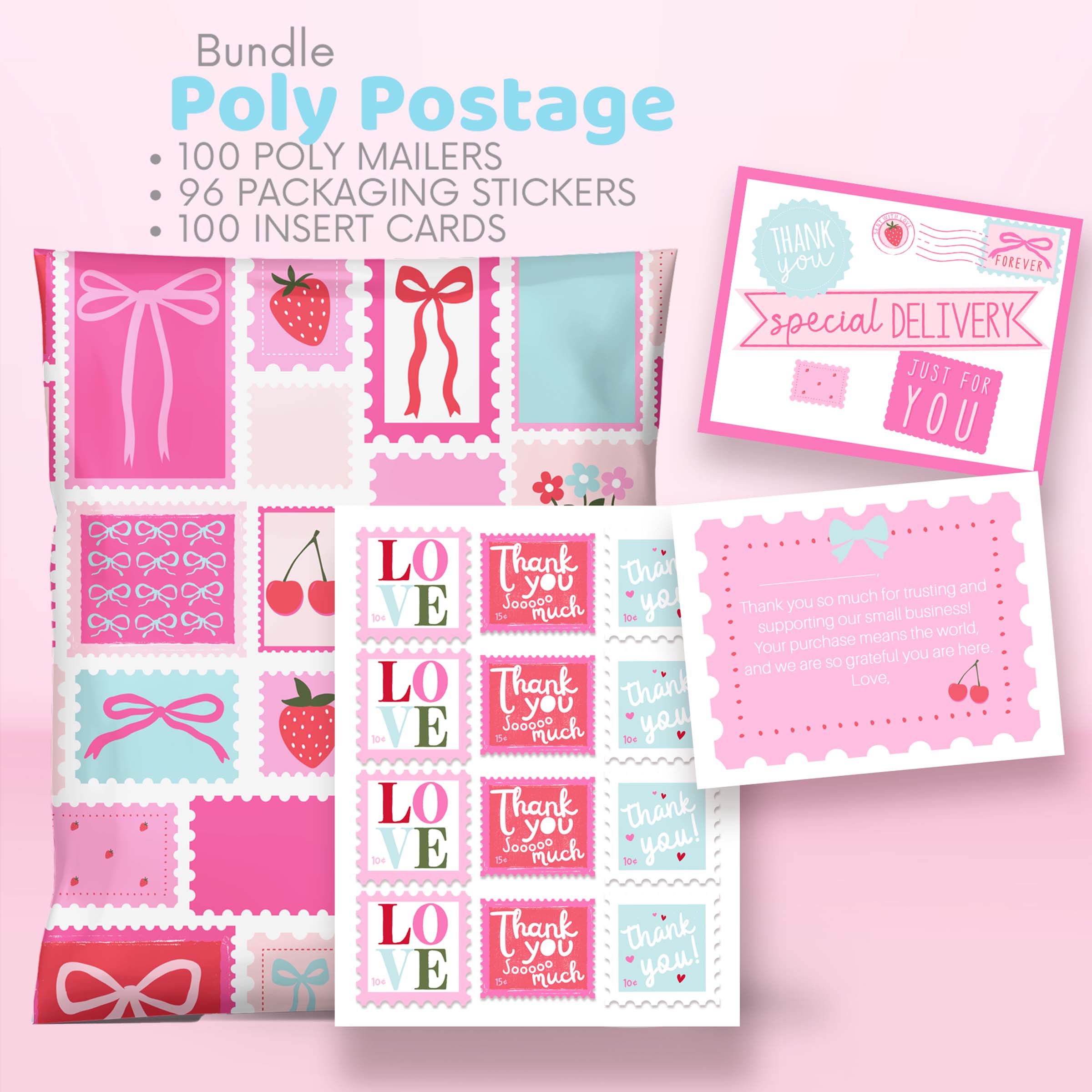 Picksie Mailers - Wholesale Envelopes - Poly Postage Shipping Bundle0