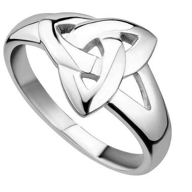Irish Hallmarked Silver Trinity Knot Ring for wholesale by Dublin Gift Company