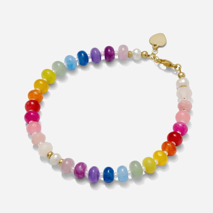 Beaded Rainbow Bracelet for wholesale by Katie Dean