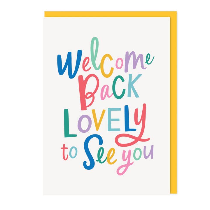 Välkommen tillbaka, härligt att se dig för wholesale av Dotty Black