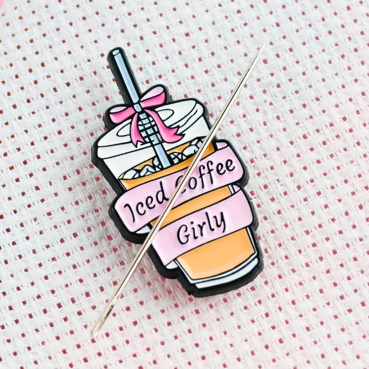 Coffee Girl Needle Minder Magnet for wholesale by Glitterland