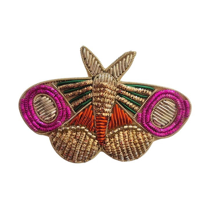 Beaded Brooch Butterfly B42403 for wholesale by ZODA