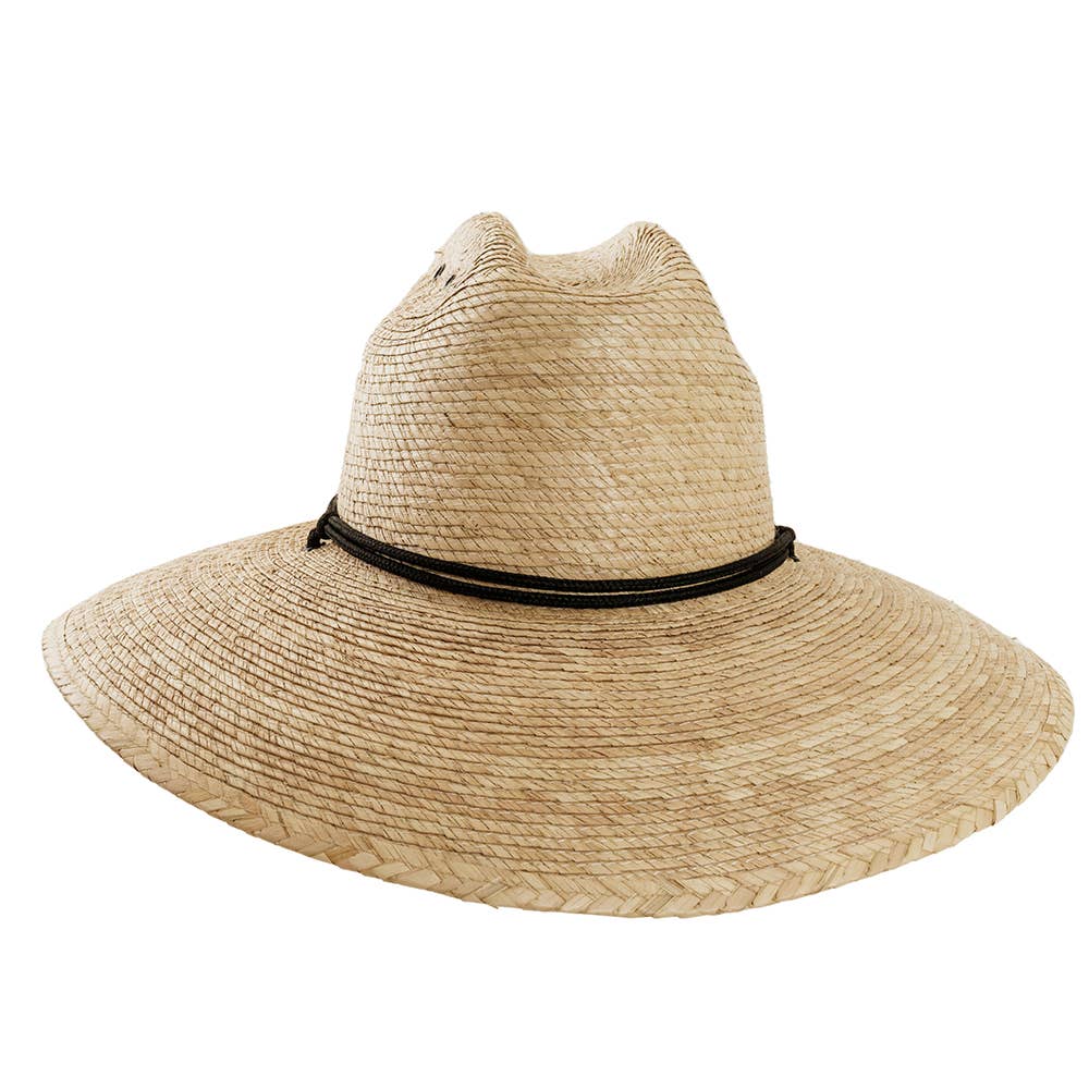 American Hat Makers - Wholesale Straw Hat - Unisex - Mexican Palm Lifeguard Sun Hat - Style Marlin7