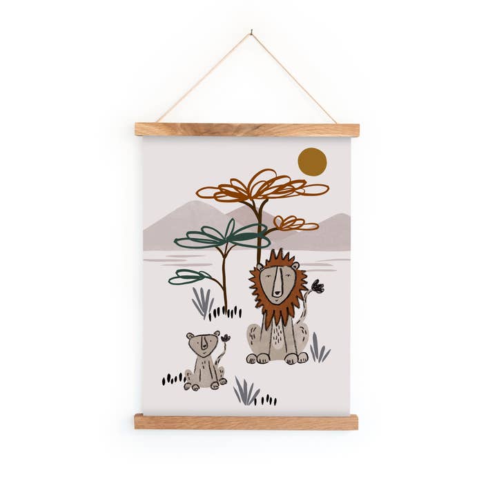 Lion Nursery Print for wholesale by Emma Alviti