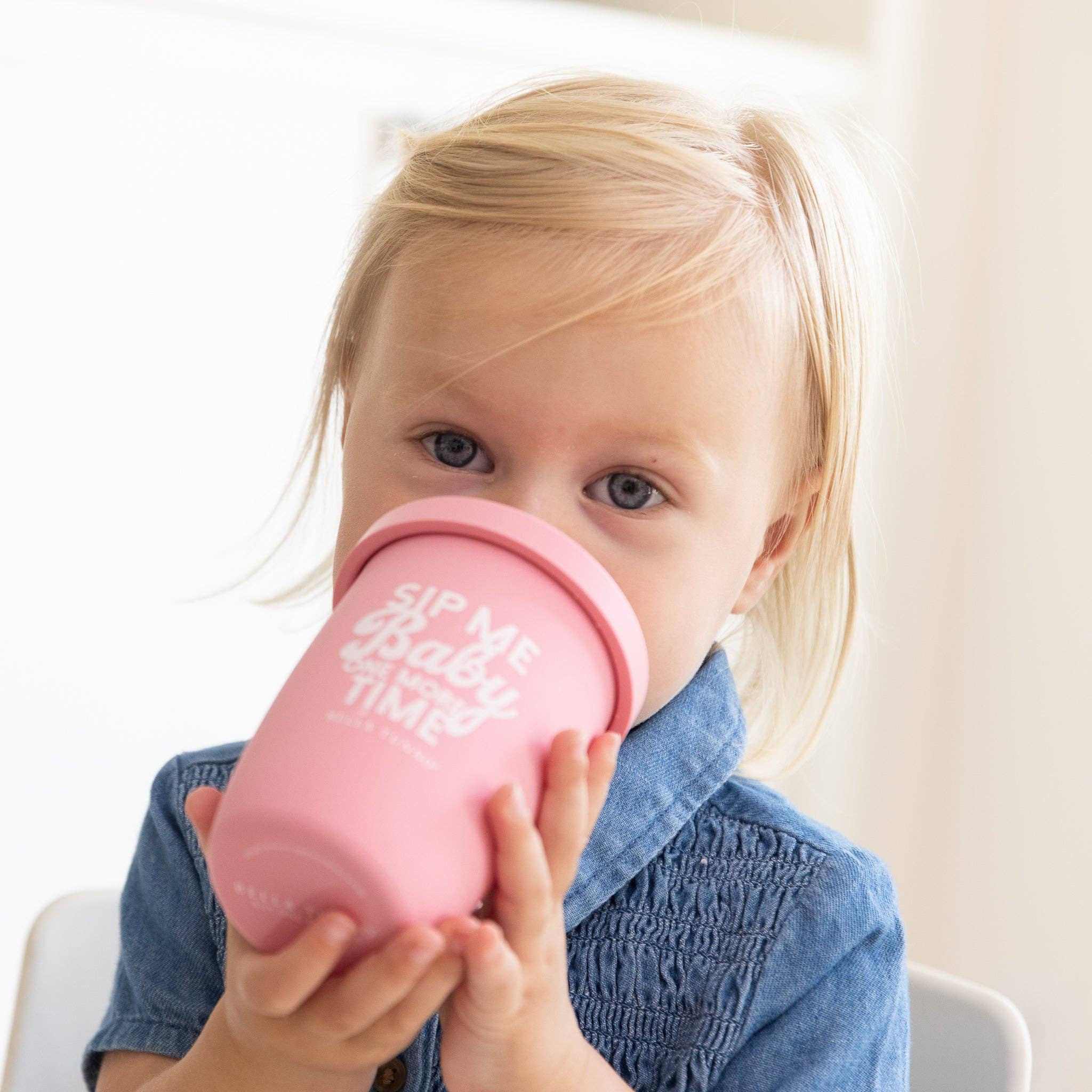 Pink Sip Me Baby Happy Sippy Cup for wholesale on Faire6