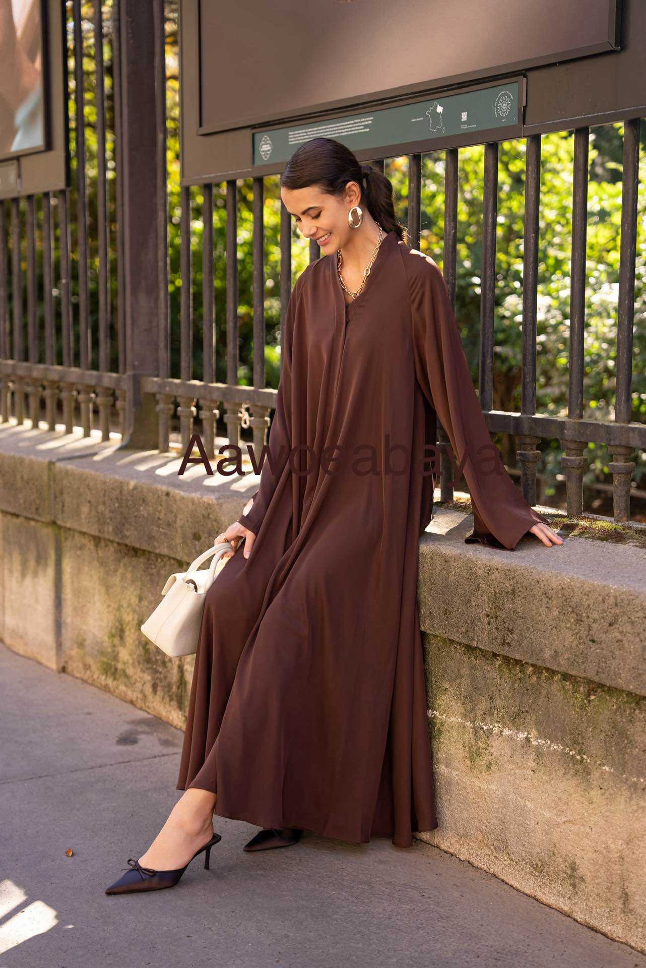 Aawoe Abaya - Wholesale Hijab - Women's - Modern Kimono With Long Sleeves - 2407-DRESS9