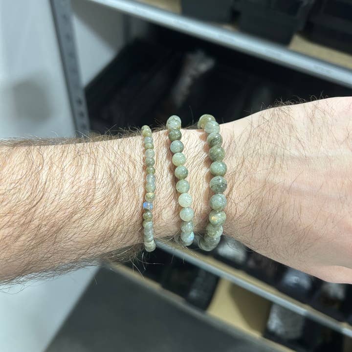 Pebble House - Wholesale Beaded Bracelet - Labradorite Bracelet 4mm/6mm/8mm - Crystals & Stones6