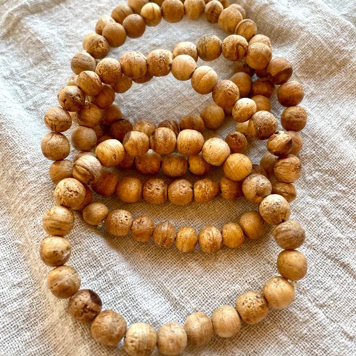 Indie South - Wholesale Beaded Bracelet - Palo Santo Protection Prayer Bead Spiritual Bracelet