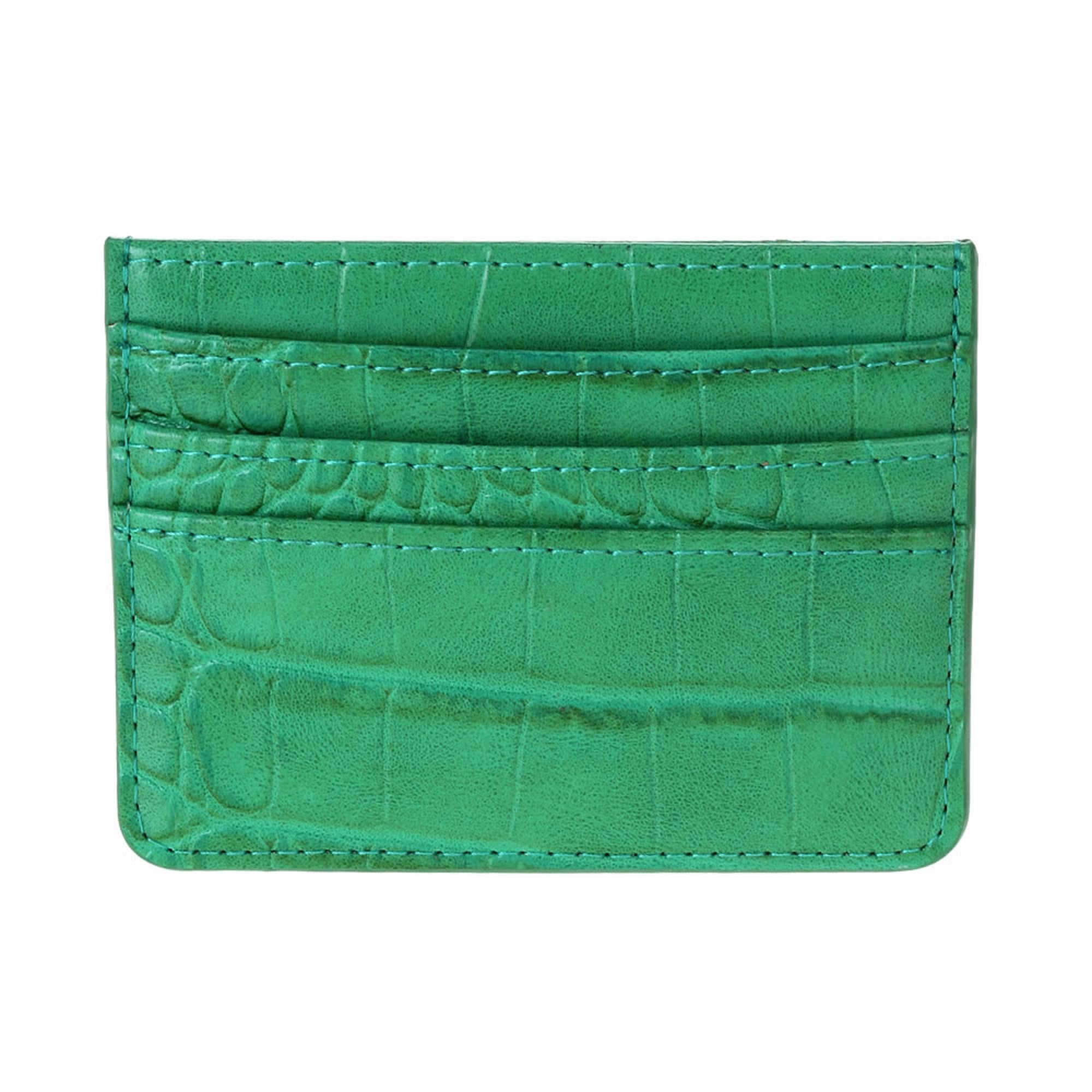MiMi Wholesale - Wholesale Card Holder - Women's - Tiara Crocodile Skin Slim Women's Card Holder/Wallet8