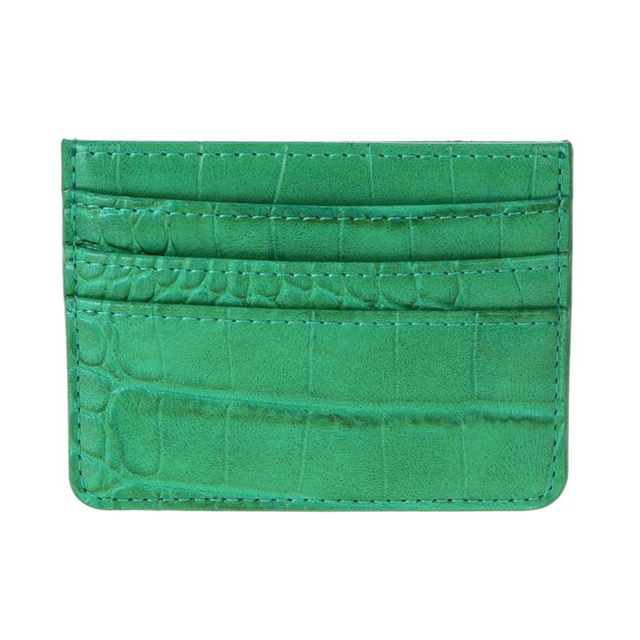 MiMi Wholesale - Wholesale Card Holder - Women's - Tiara Crocodile Skin Slim Women's Card Holder/Wallet8
