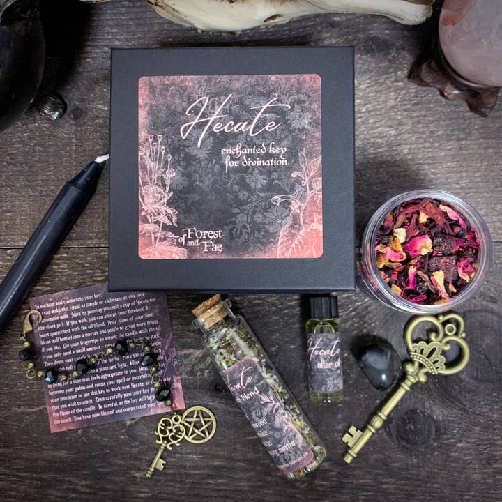 of Forest and Fae - Wholesale Meditation Supplies - Hecate Enchanted Key DIY Kit • Witch kit for ritual & spells