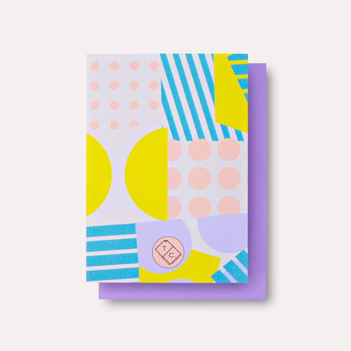 The Completist (No duties on USA orders!) - Wholesale Birthday Card - Spots + Stripes Birthday Card1
