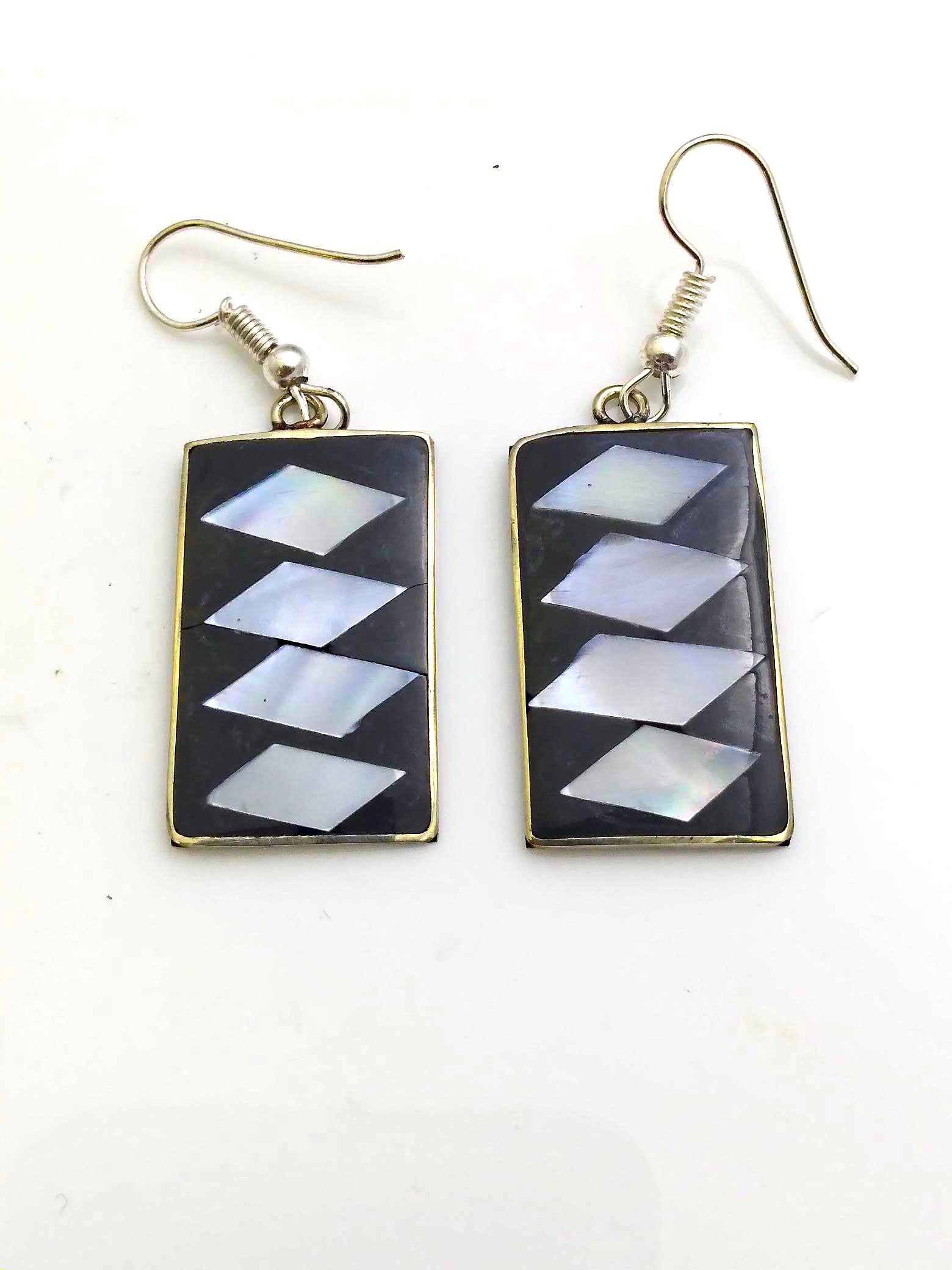 Costello International - Vente Boucles d'oreilles pendantes - La plus grande variété de boucles d'oreilles artisanales incrustées de mosaïque mexicaine63