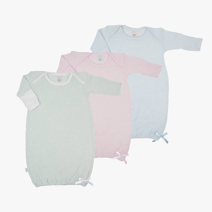 LS, Solid Stripe, Overlap Shoulder Gown #215J for wholesale by Paty