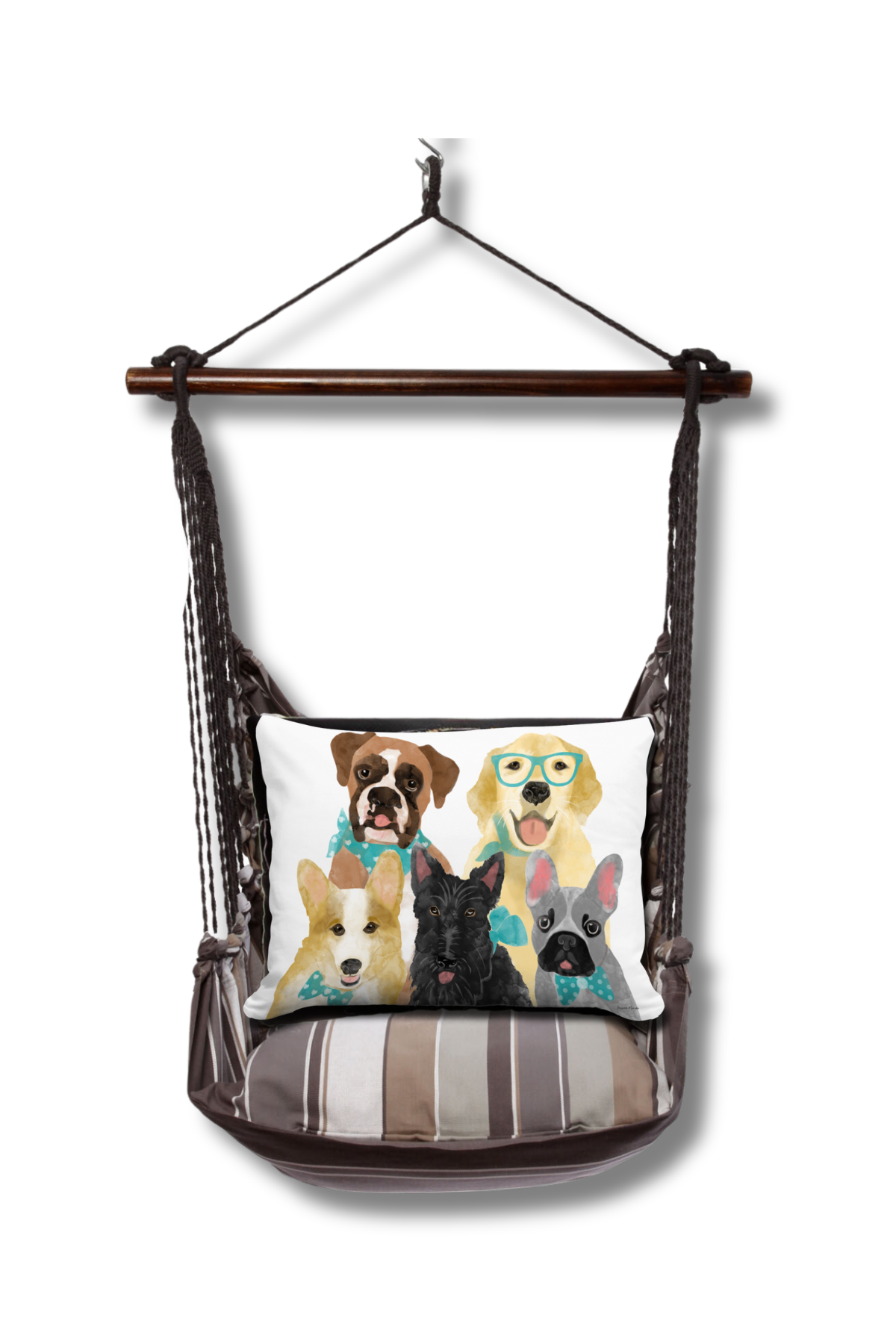 Magnolia Casual - Wholesale Swing Set - Hammock Swing 4-Piece Set indoor / outdoor - Slate Gray9