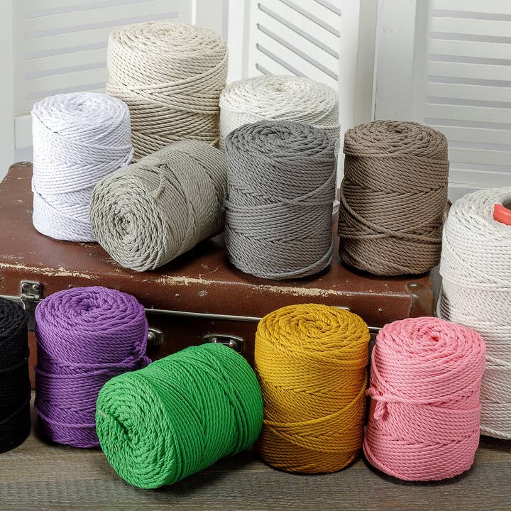 woolexperts - Wholesale Craft Supplies - 4 mm Macrame cord macrame rope macrame supplies Bohemian