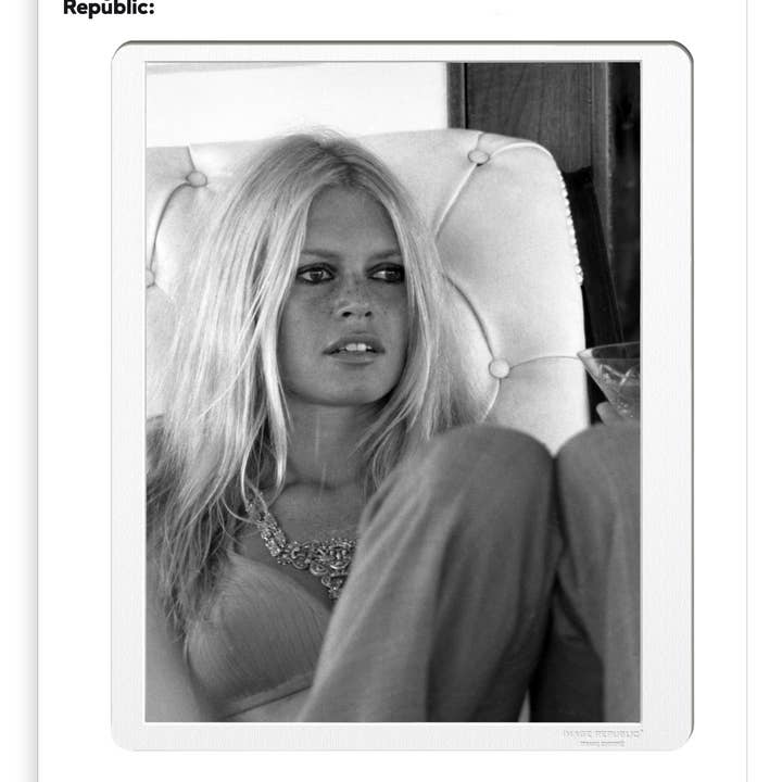 40x50 cm BARDOT FOTOGALLERIET 1967 for engroshandel hos Image Republic