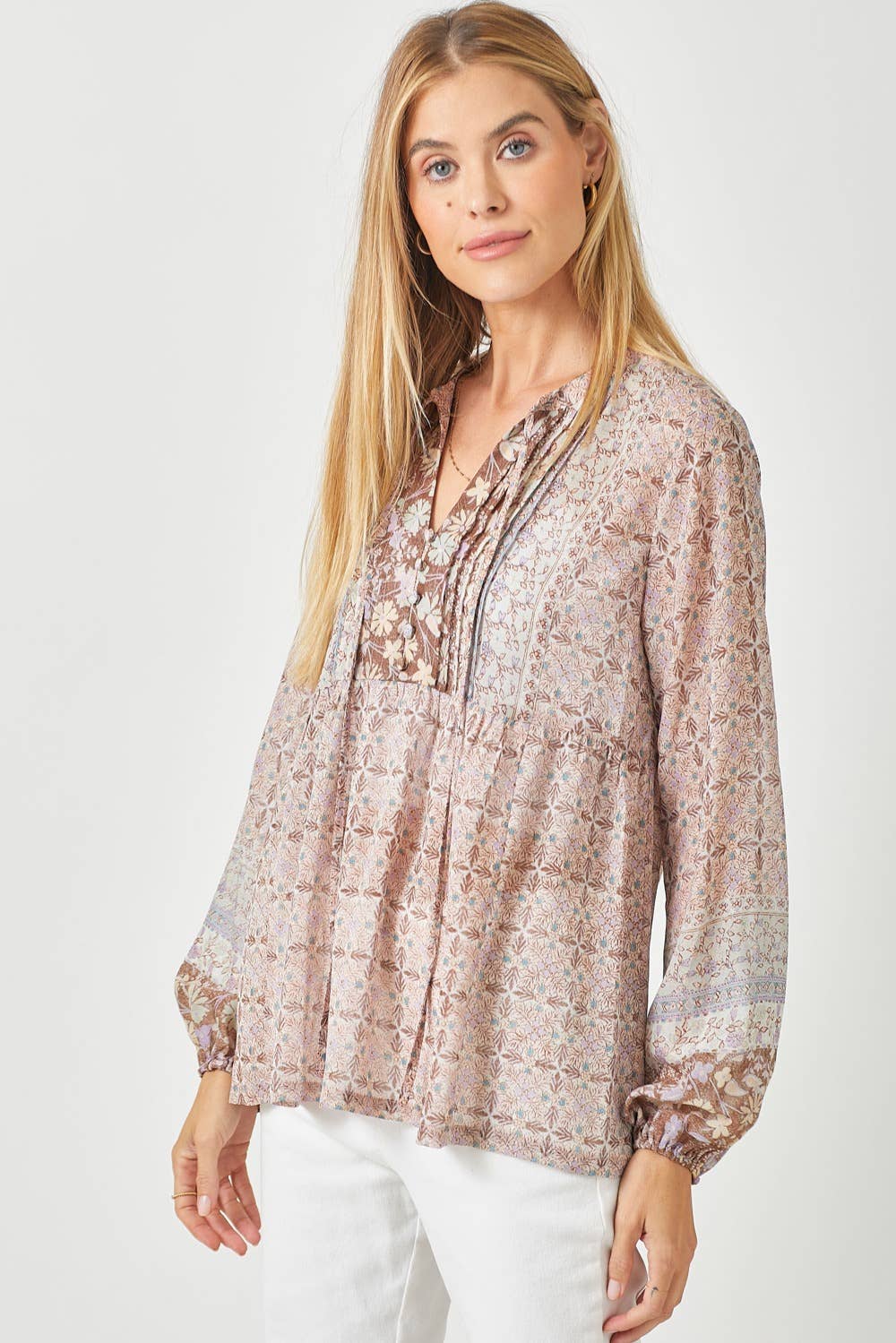 Mystree - Wholesale Blouse - Women's - 60521 Printed Peasant Blouse12