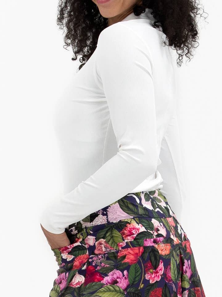 Foray Golf - Wholesale Polo - Women's - Rib LS V-Neck Polo4