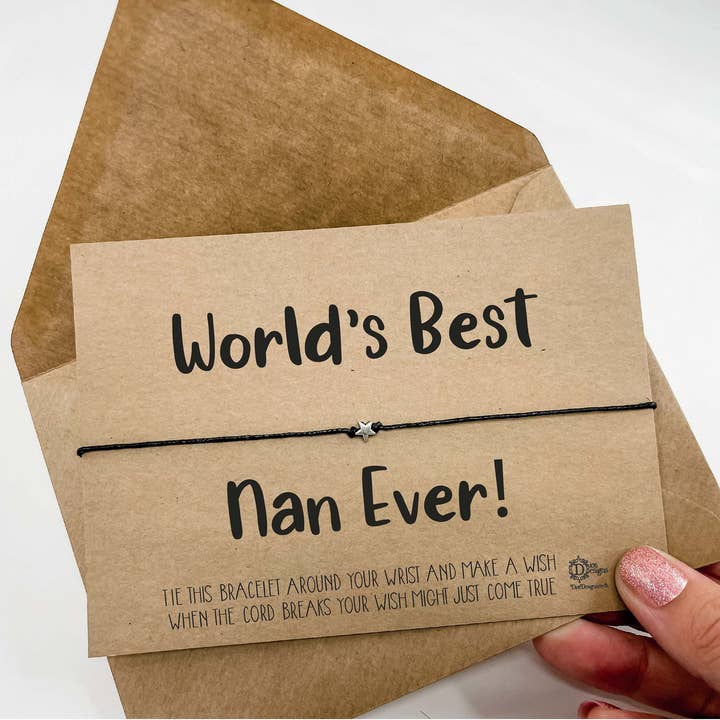 Ønskearmbånd til verdens bedste Nan for engroshandel hos Dios Designs