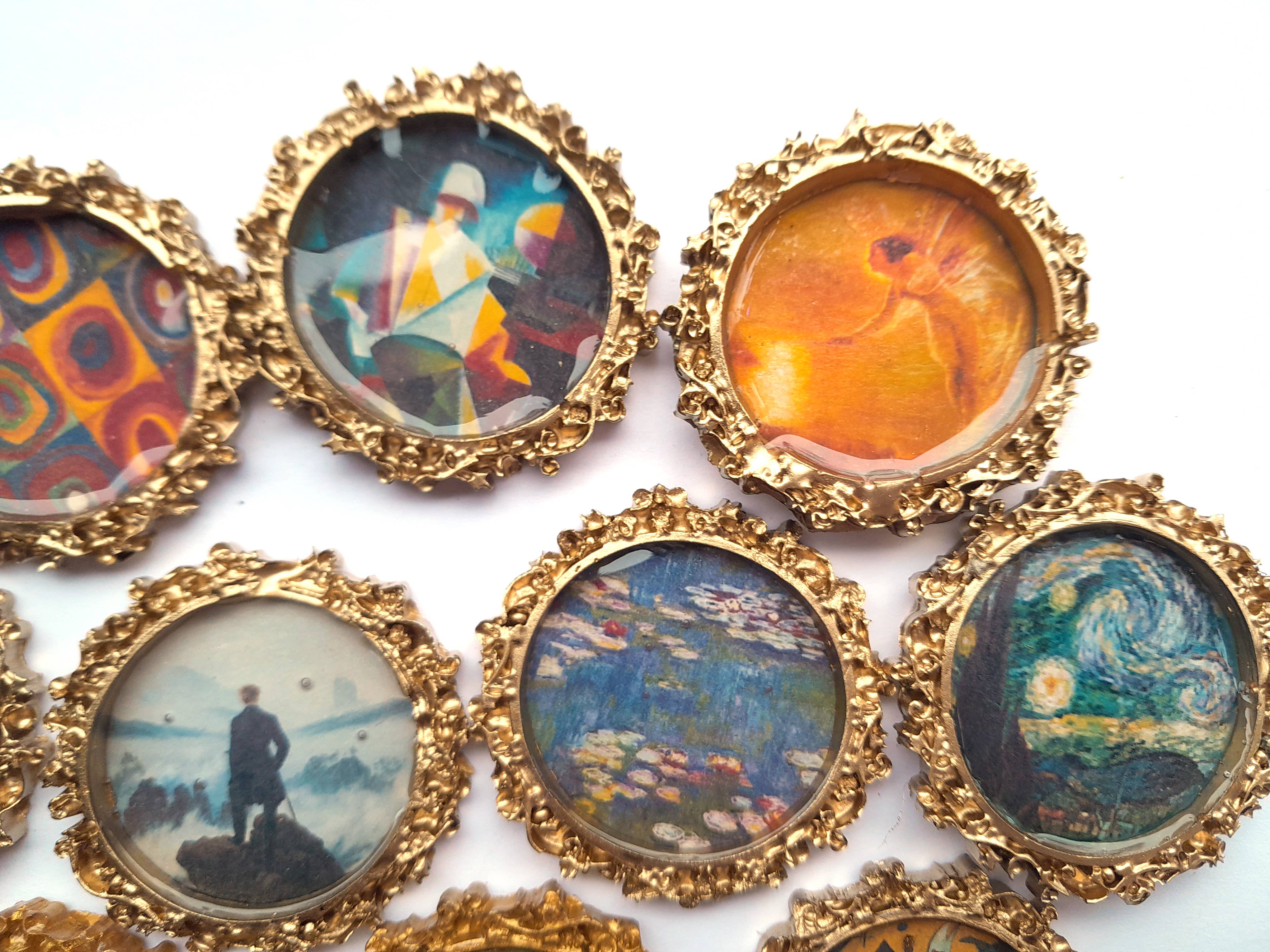 SUPERAWWWSOME - Wholesale Painting/Drawing - Miniature Artwork Mini Dollhouse Painting fancy frame Magnet9