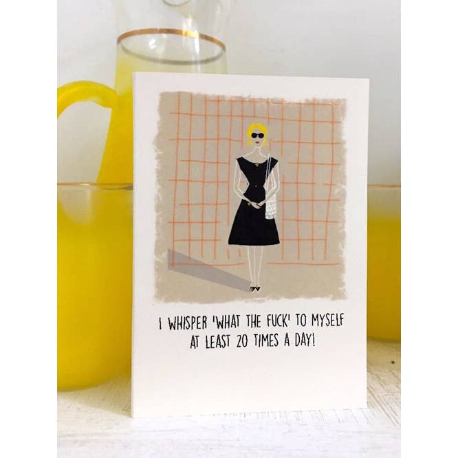 Paperlove Boutique - Wholesale Everyday Greeting Card - I Whisper WTF to Myself