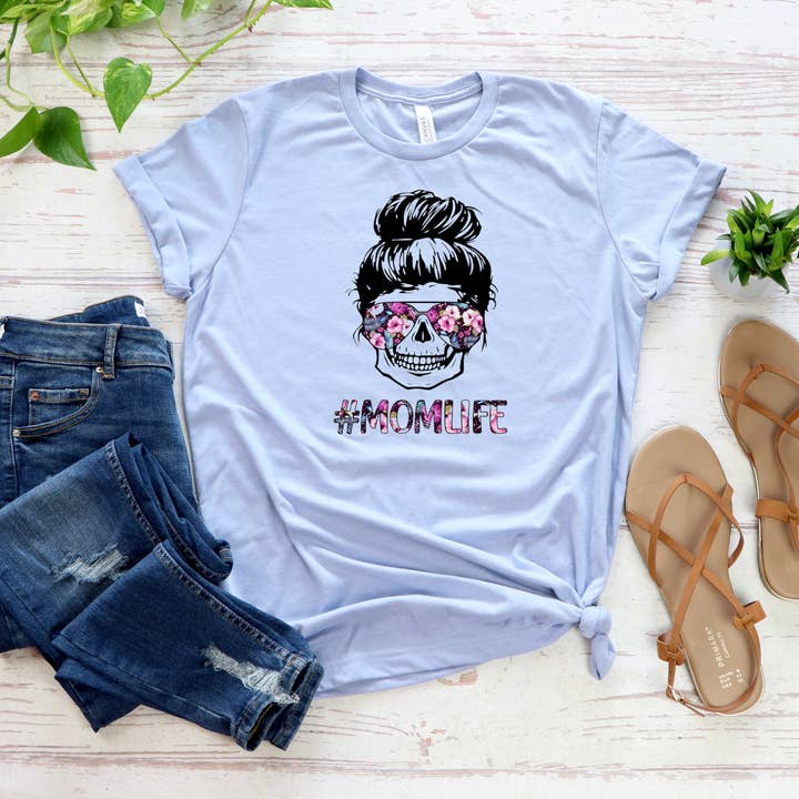 Floral #momlife for wholesale by Camilla Grace Designs