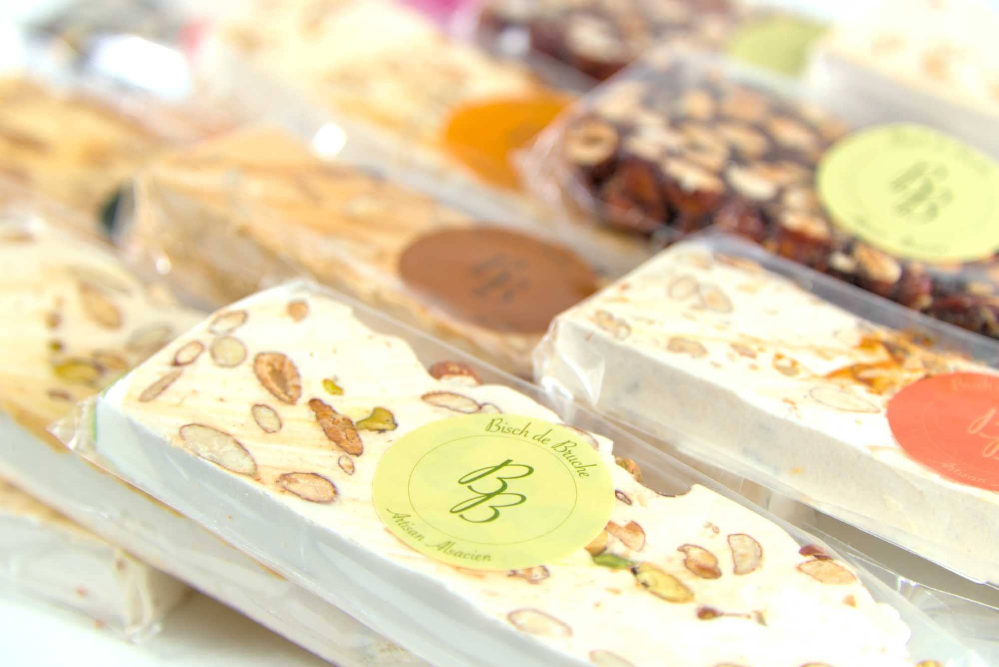 Bisch de Bruche - Wholesale Nougat - Artisanal Nougat with Honey and Almonds (200g Bar)3