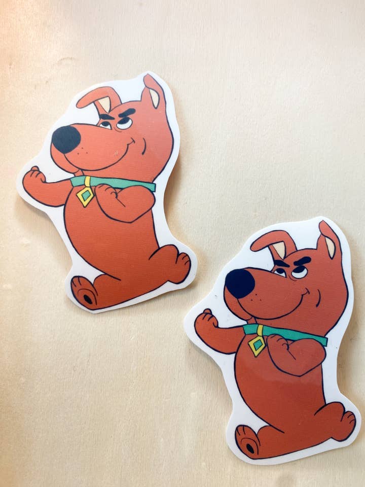 Scrappy Doo Waterproof Sticker, Nostalgia Funny Stationary for wholesale by Frost & Fringe Craft Co.