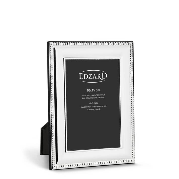 Photo Frame Bergamo, for Photo 13 x 18 cm, Silver-Plated for wholesale by EDZARD