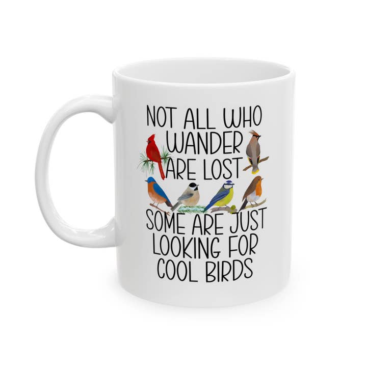 Laughable Printables - Vendita all'ingrosso Tazza - Regali Divertenti per Amanti degli Uccelli, Tazza per Birdwatching, Tazza da Caffè per Birdwatching