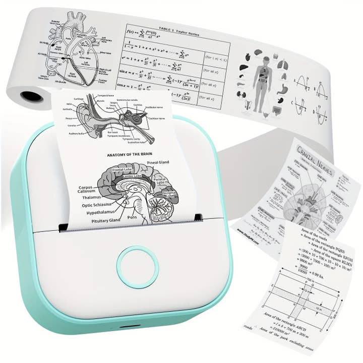 Modpopdeco - Wholesale Portable Charger - Mini Pocket Printer Phomemo T02 Wireless Label Maker with Sticker Paper Thermal Paper Compatible iPhone iPad Android Doodle Dash Notes Memo