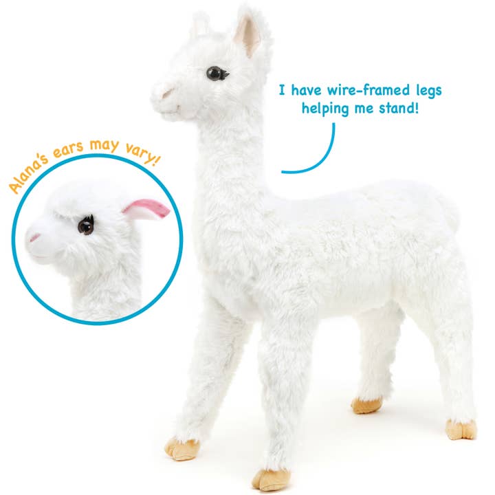 VIAHART Toy Co. - Wholesale Stuffed/Plush Toy - Kids & Baby - Alana The Alpaca | 30 Inch Stuffed Animal Plush