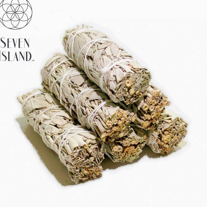 Seven Island - Wholesale Sage Bundle - White Sage Smudge Sticks0