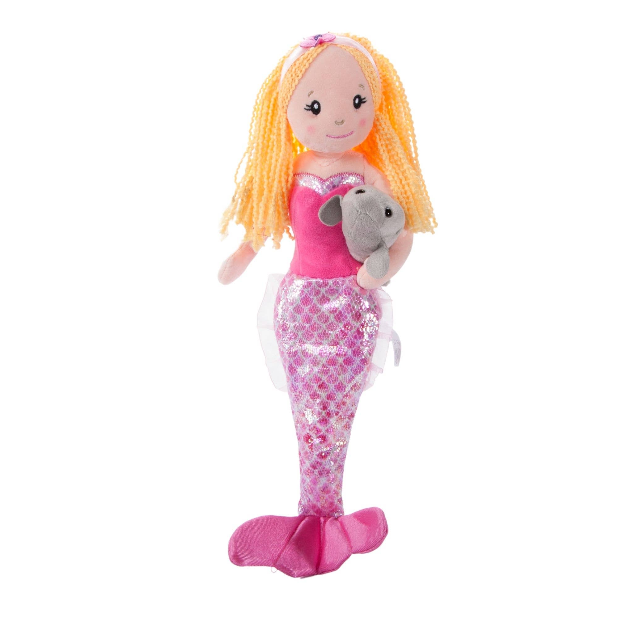 The Petting Zoo - Wholesale Doll - Kids - 17" (45cm) Mermaid Doll Assortment & Manatee2