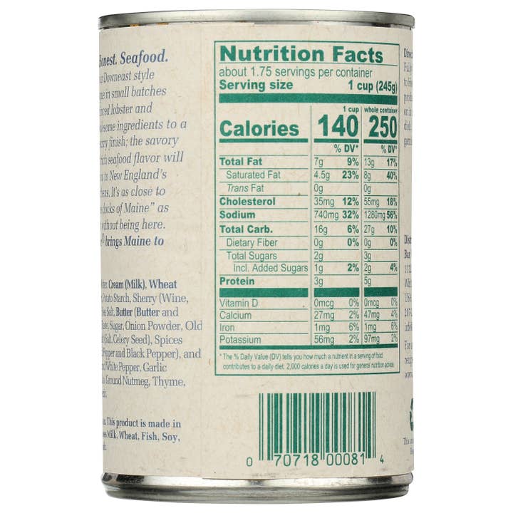 Sanniti - Wholesale Soup - BAR HARBOR READY TO SERVE LOBSTER BISQUE, NEW ENGLAND STYLE2