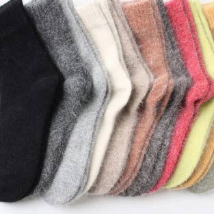 Comfortarians - Wholesale Sokken - Dames - Wollen sokken voor dames Gezellige wollen Angora sokken winter warm1