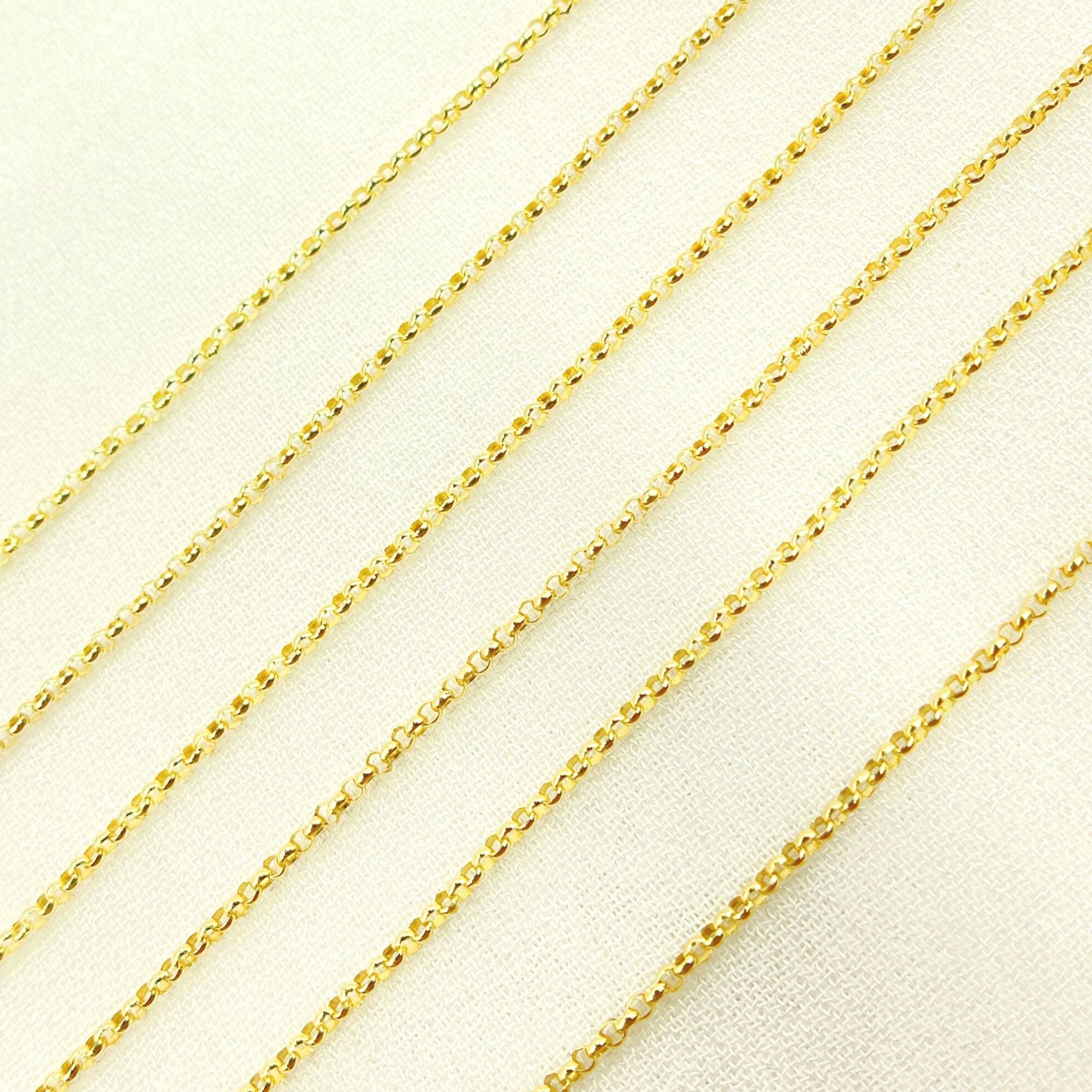 Tresor Jewelry Inc. - Wholesale Link & Chain Necklace - 030BETLGbyFt. 14K Solid Yellow Gold Rolo Link Chain3