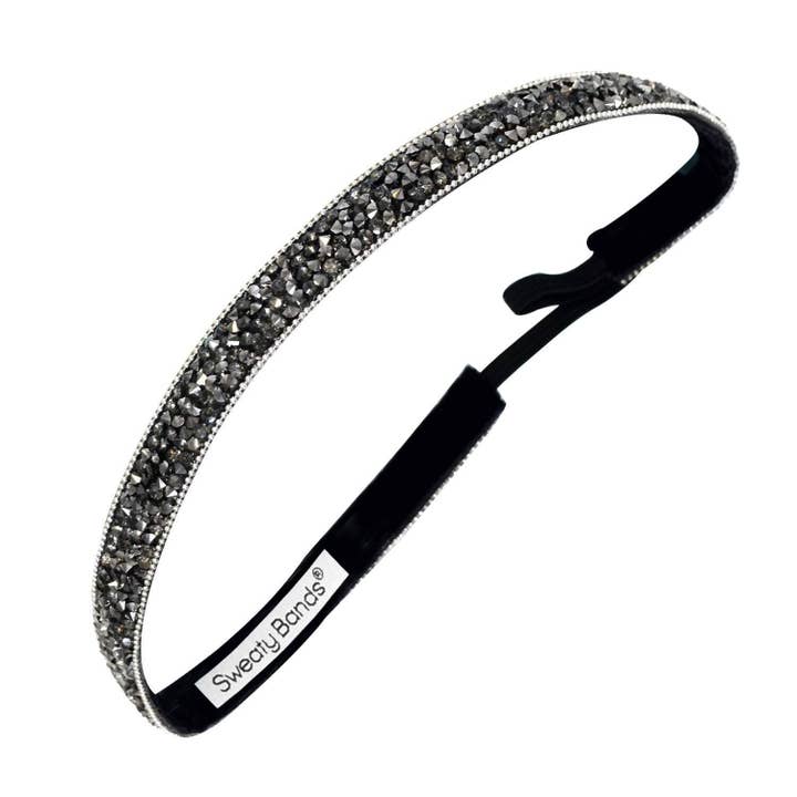 Bling | Shine On | Gunmetal | 5/8 Inch for wholesale by Sweaty Bands