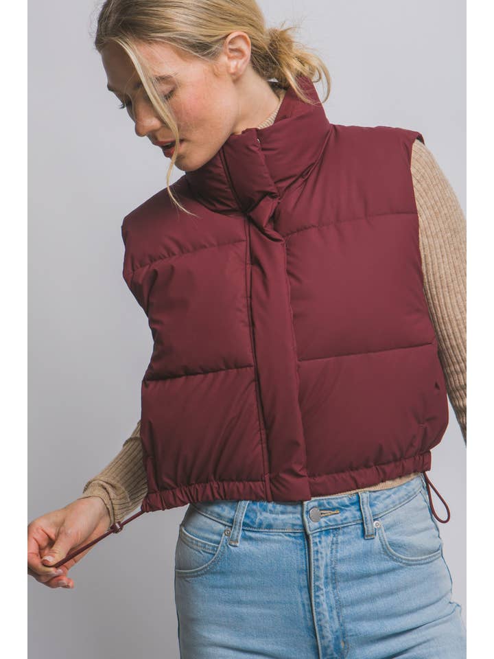 Vanilla Monkey - Wholesale Jacket - Women's - Cropped Puffer With Pockets1